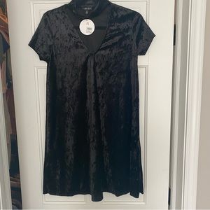Timing boutique brand black velvet dress